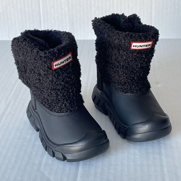 Hunter Other - Hunter Kids Black Fleece-Lined Boots